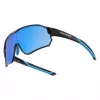 ROCKBROS Polarized Cycling Glasses for Kids 8-14 Years - Black-Blue