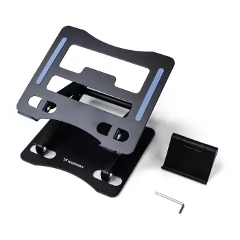 Wozinsky Support d'ordinateur portable noir + support de téléphone