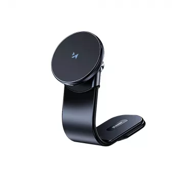 Support de téléphone magnétique pour voiture Wozinsky WCZ2Y2S avec chargeur sans fil MagSafe 15 W pour tableau de bord, noir