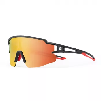 ROCKBROS Kids Cycling Glasses, Polarized, UV400 Protection, Black Frame, Grey Lens