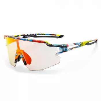 Lunettes de cyclisme photochromiques Rockbros avec protection UV et insert correcteur, multicolores