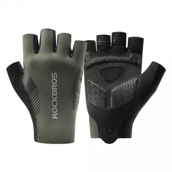 Gants de cyclisme ROCKBROS printemps/été/automne à doigts courts XXL verts