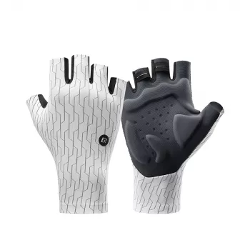 Gants de cyclisme route ROCKBROS Short Finger taille S blancs et noirs
