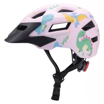 Casque de VTT enfant Wozinsky avec visière amovible 48-52 cm - rose
