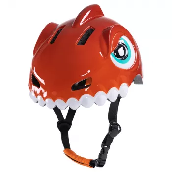 Casque de vélo enfant Wozinsky motif dinosaure 52-56 cm rouge