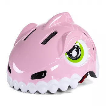 Casque de vélo enfant WOZINSKY motif dinosaure 52-56 cm rose