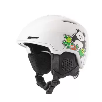 Qunature Casque de ski et snowboard enfant Panda 54-58 cm blanc