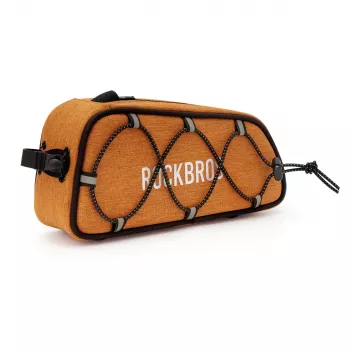 Sacoche de tube supérieur de vélo ROCKBROS ROAD TO SKY 0,7 L imperméable orange