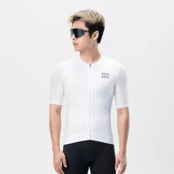 Maillot de cyclisme ROCKBROS 15200025 manches courtes taille S - blanc