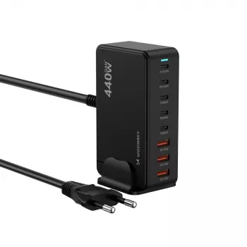 Wozinsky WSL-440 Station de charge GaN QC3 440W - Noir