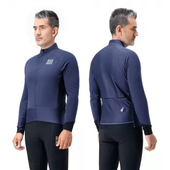 Veste cycliste hiver double couche polaire ROCKBROS YDWT014 XL bleue