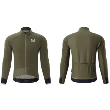 Veste cycliste hiver double couche polaire ROCKBROS YDWT014 taille L verte
