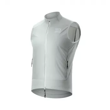 Gilet cycliste coupe-vent ROCKBROS YDMJ003 printemps/automne XXL blanc/gris