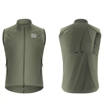 Gilet cycliste coupe-vent ROCKBROS YDMJ003 printemps/automne taille XL vert