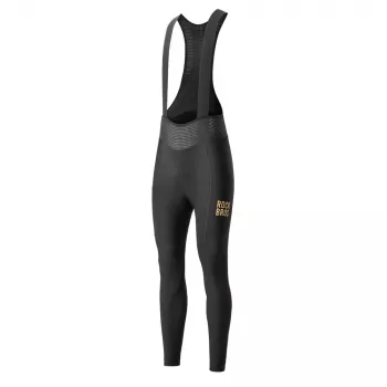 Collant cycliste à bretelles long thermique polaire avec rembourrage ROCKBROS YDCK012-1 homme taille S noir