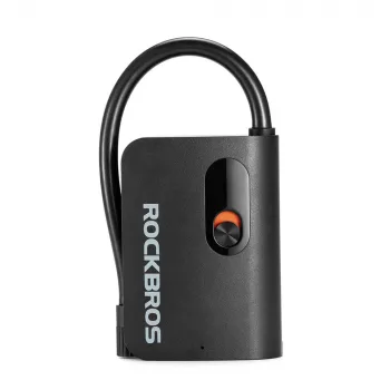 ROCKBROS L1 Mini pompe à air électrique portable 70 PSI compresseur longueur de tuyau 200 mm Schrader - Noir