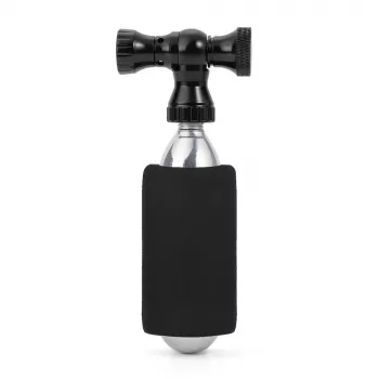 ROCKBROS Tête de gonflage CO2 Tête de valve en alliage d'aluminium CNC pour Presta/Schrader - Noir