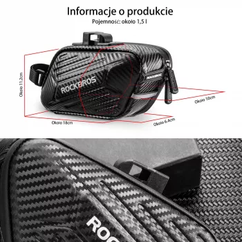 ROCKBROS B59 Bicycle Saddle Bag 1.5L - Black