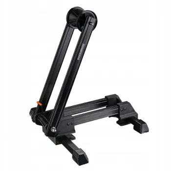 ROCKBROS T30 Folding Bicycle Parking Stand for Front or Rear Wheel, Compatible with 24-27.5 inch and 700C Wheels - Black