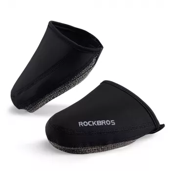 Couvre-chaussures thermiques coupe-vent ROCKBROS LF1030 pour chaussures de cyclisme, noir, EU 36-42