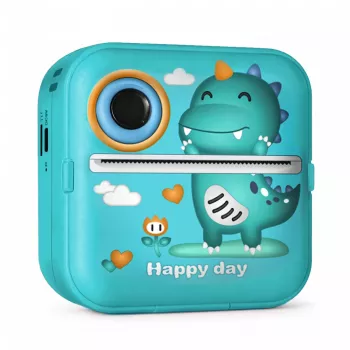 Wozinsky WDT-04 Appareil photo pour enfants avec imprimante thermique - Vert