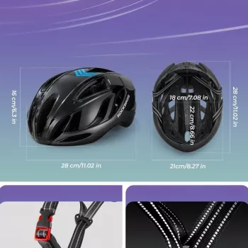 Casque de vélo léger ROCKBROS TS-42 58-62 cm titane