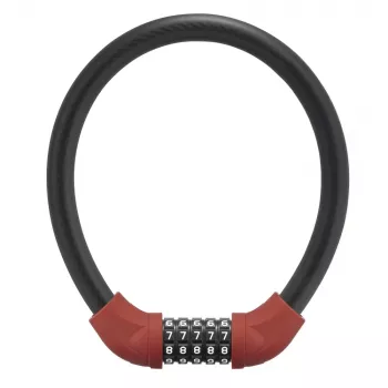 Antivol câble ROCKBROS RKS570-RD – combinaison à 4 chiffres, câble en acier 1,2 m, rouge