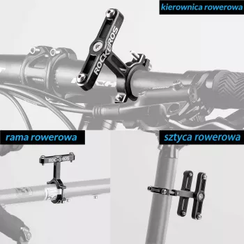 ROCKBROS KS-415 Adaptateur de porte-bidon noir