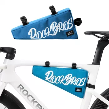 Sacoche de cadre triangulaire Rockbros G008 Flash Journey XL bleue