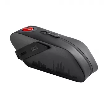 Rockbros AS-078-1 Saddle Bag with Smart Taillight, 0.8 L, Black