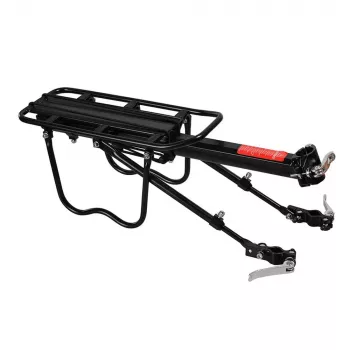 ROCKBROS Porte-bagages arrière de vélo - Fixation sur tige de selle, attache rapide, noir