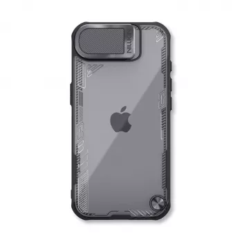 Nillkin coque Iceblade Prop pour iPhone 16e / 17e avec cache-objectif et pied - noir