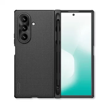 Nillkin coque Super Frosted Shield Fold pour Samsung Galaxy Z Fold 7 avec porte S Pen - noir