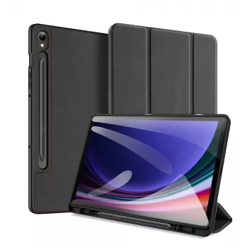 Dux Ducis Domo étui folio avec Smart Sleep pour Samsung Galaxy Tab S9 - noir
