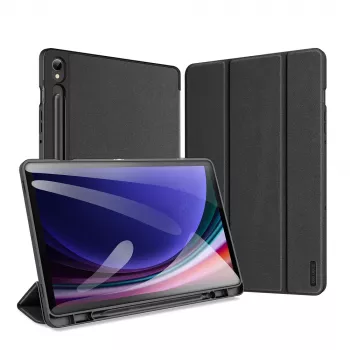 Dux Ducis Domo étui folio avec Smart Sleep pour Samsung Galaxy Tab S9 - noir