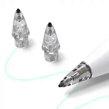 Embouts Metapen Air-Flex Tips - Transparent (lot de 4) pointes de stylet de rechange pour Metapen Pencil A8, A11, M1