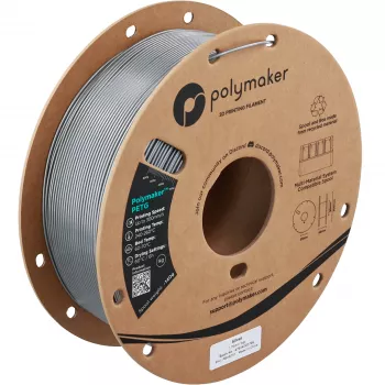 Polymaker PETG 3D Printer Filament, 1.75 mm, 1 kg, Silver (PB05010)