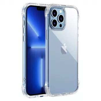 Joyroom Defender Series Armored Case for iPhone 13 Pro with Kickstand and Carabiner Hook, Transparent (JR-BP955)