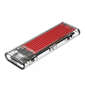Boîtier SSD ORICO TCM2-C3 M.2 NVMe USB-C 10Gbps rouge