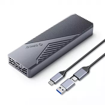 Boîtier ORICO CNM2-G20 M.2 NVMe USB-C 3.2 20Gbps - Gris