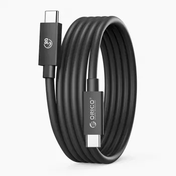 Câble ORICO USB4 Thunderbolt 5 80Gbps 240W USB-C vers USB-C 2 m Noir