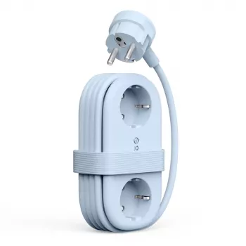 Multiprise ORICO AP3 65W GaN 6-en-1, 2x AC + 2x USB-A + 2x USB-C, bleu