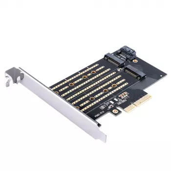 Carte adaptateur SSD ORICO PDM2 PCIe 3.0 x4 M.2 NVMe & SATA - Noir