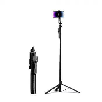 Trépied perche à selfie ORICO SPM215 avec télécommande Bluetooth 5.2, rotation à 360°, filetage de trépied 1/4 inch, extensible jusqu'à 72 cm, noir