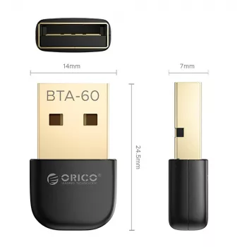 ORICO BTA-60 Bluetooth 6.0 USB Adapter, Black