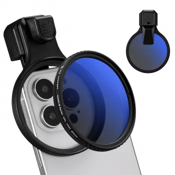 Filtre polarisant circulaire CPL K&F Concept 67 mm avec clip pour smartphone, KF15.0027