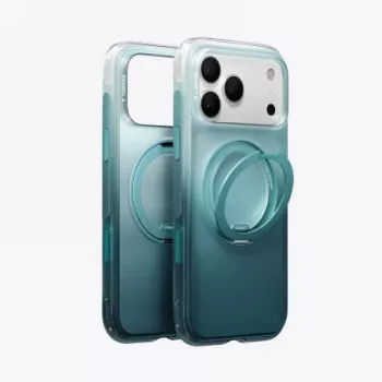 TORRAS Winter Ostand O3 Air Coque pour iPhone 17 Pro Max, compatible MagSafe, Misty Fjord