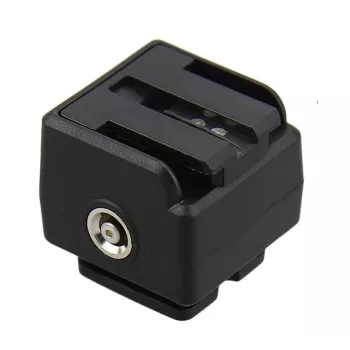 Adaptateur de griffe flash JJC Sony Alpha vers standard ISO 518 avec port de synchronisation PC