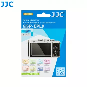 Protecteur d'écran en verre trempé JJC pour Olympus PEN E-PL9 / E-PL10 (écran LCD 3.0 inch)