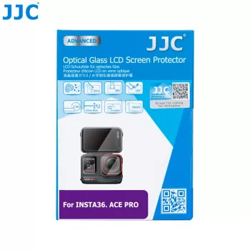 Ensemble de protection d'écran et d'objectif en verre trempé JJC pour Insta360 Ace Pro (GSP-ACEPRO)
